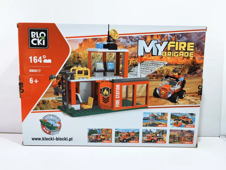 KLOCKI BLOCKI MY FIRE BRIGADE KB0817 REMIZA