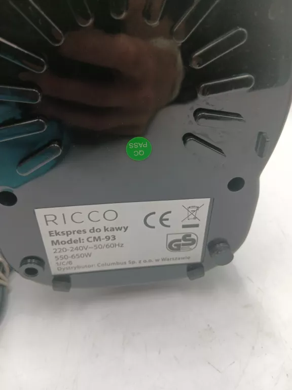 PRZELEWOWY EKSPRES DO KAWY RICCO CM-93