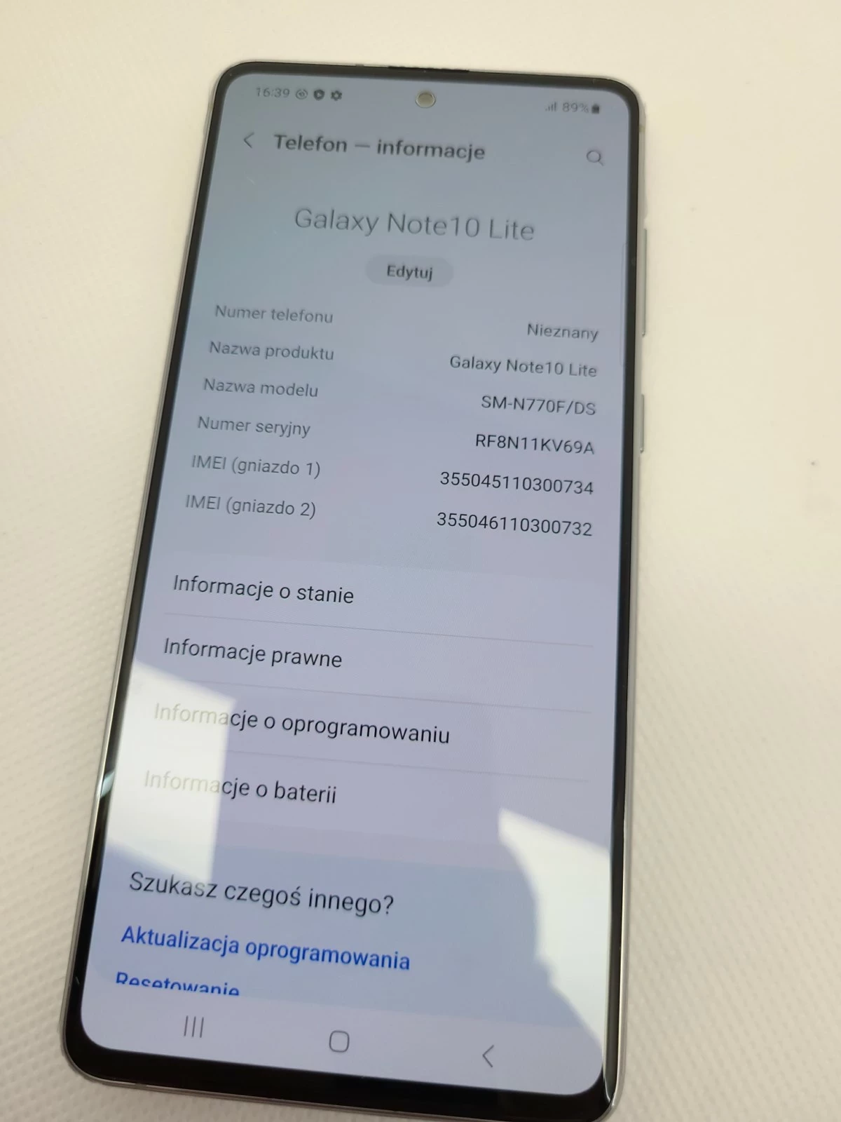 Samsung Galaxy Note 10 Lite, 6 GB, 128 GB, Dual-SIM, aura red, €242