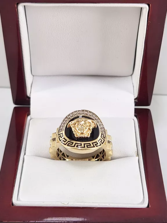 ZŁOTY PIERŚCIONEK VERSACE 585 5,66G R.17