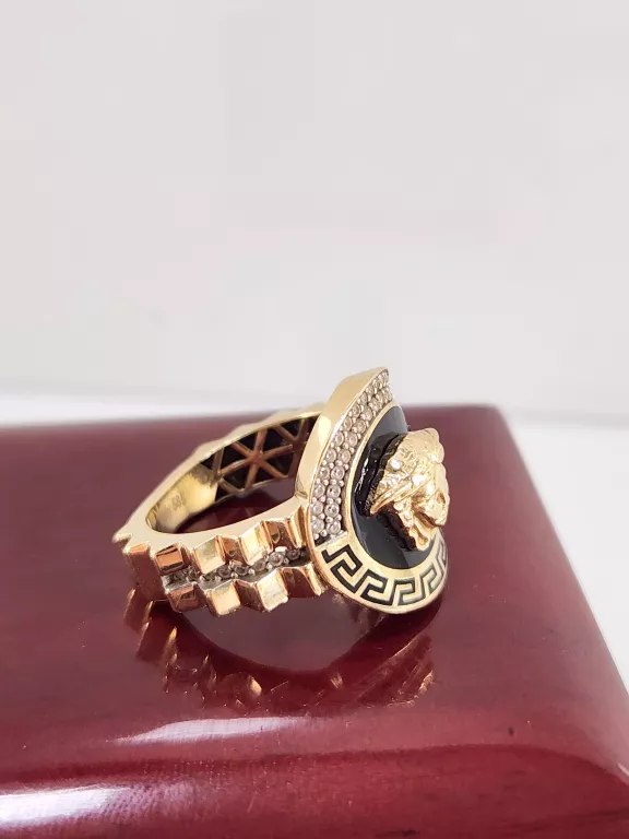 ZŁOTY PIERŚCIONEK VERSACE 585 5,66G R.17
