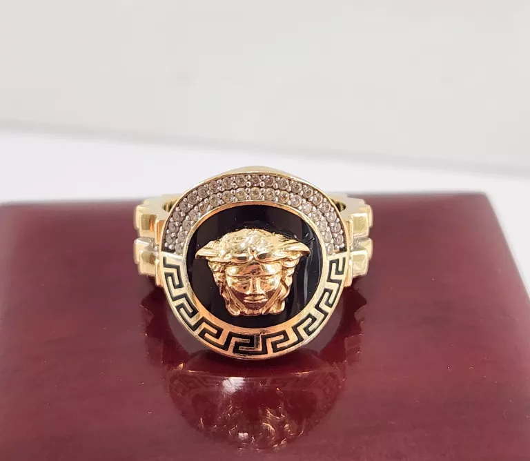 ZŁOTY PIERŚCIONEK VERSACE 585 5,66G R.17