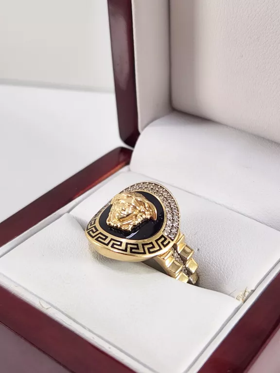 ZŁOTY PIERŚCIONEK VERSACE 585 5,66G R.17