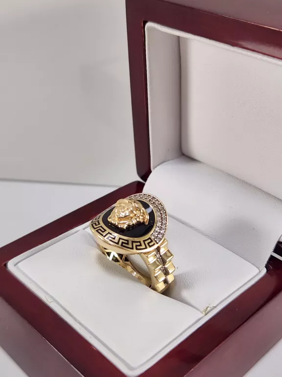 ZŁOTY PIERŚCIONEK VERSACE 585 5,66G R.17