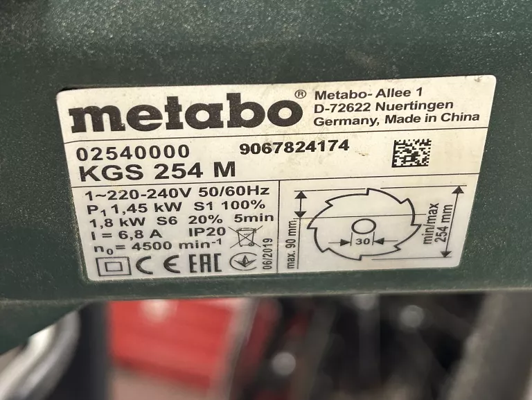 pila-ukosnica-metabo-kgs-254-m-stan-uzywany