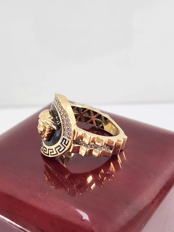 ZŁOTY PIERŚCIONEK VERSACE 585 5,66G R.17