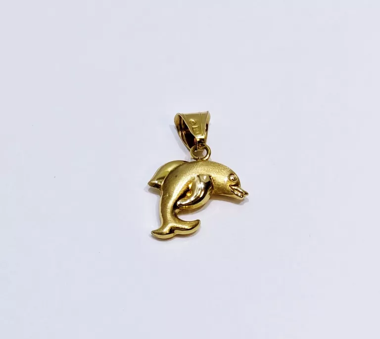 ZŁOTA ZAWIESZKA WISIOREK DELFIN PR.585