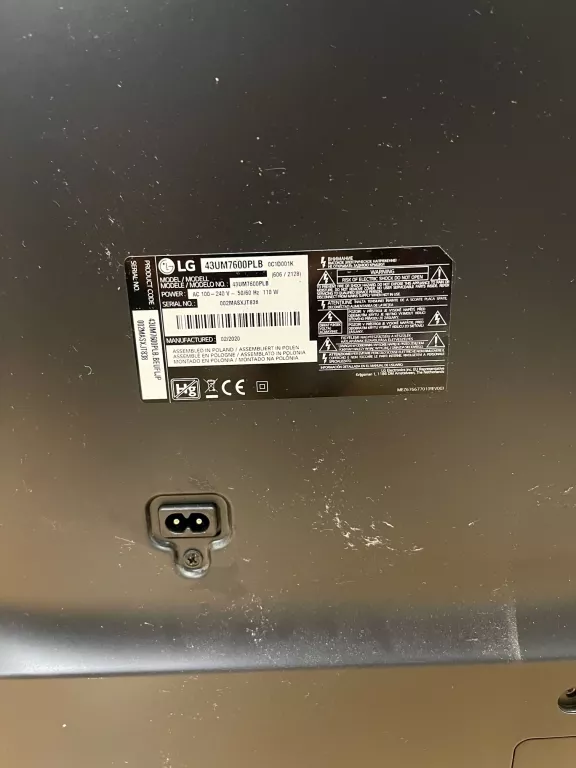 CUDNY TELEWIZOR LG 43UM7600 4K SMART TV