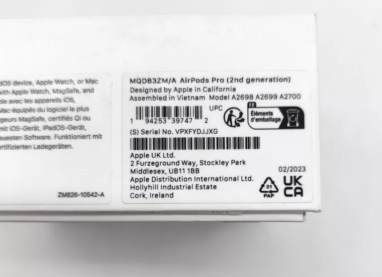 SŁUCHAWKI APPLE AIRPODS PRO 2ND GEN. A2700