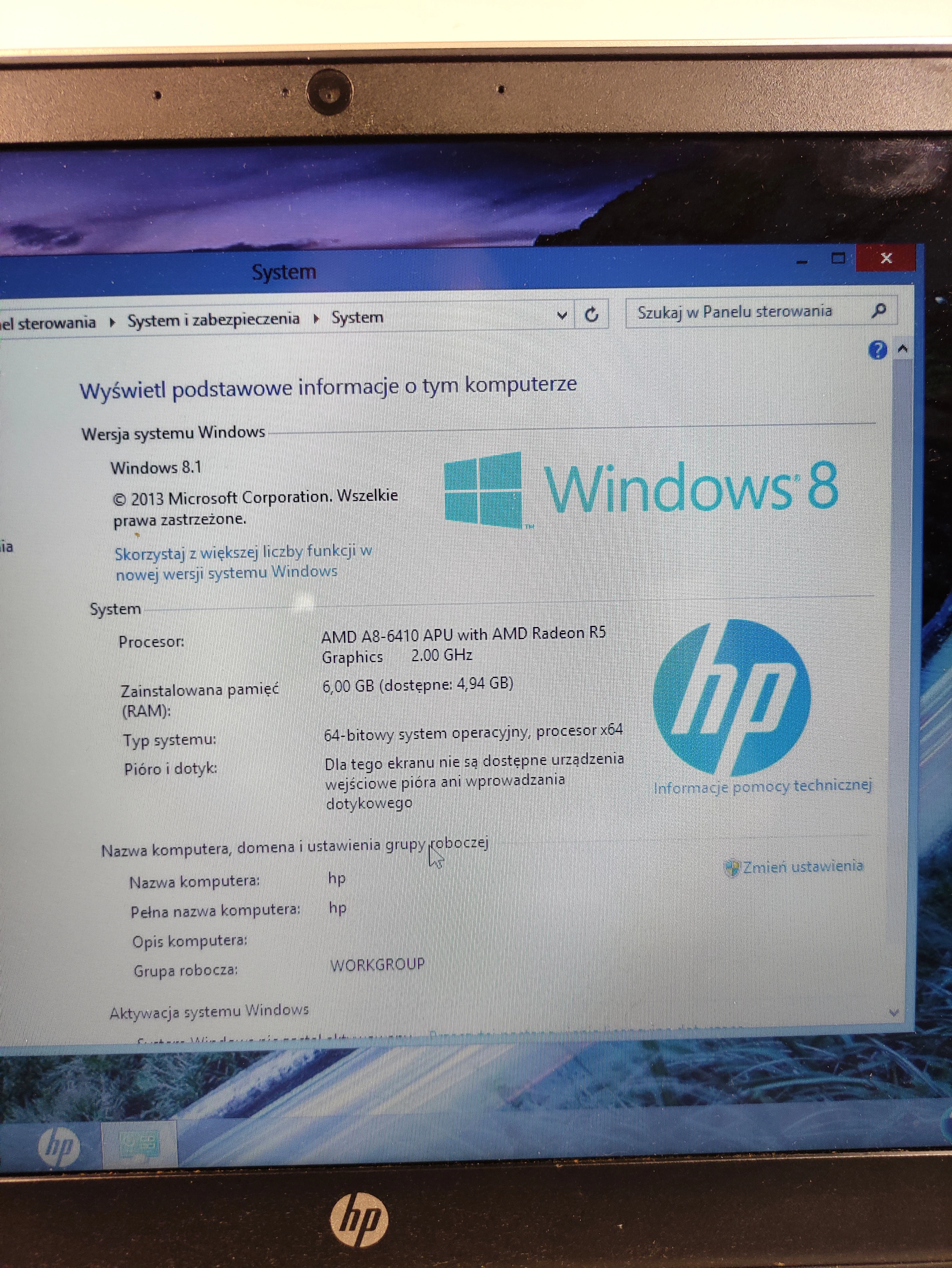 laptop-hp-pavilion-ladowarka-seria-procesora-amd-a8