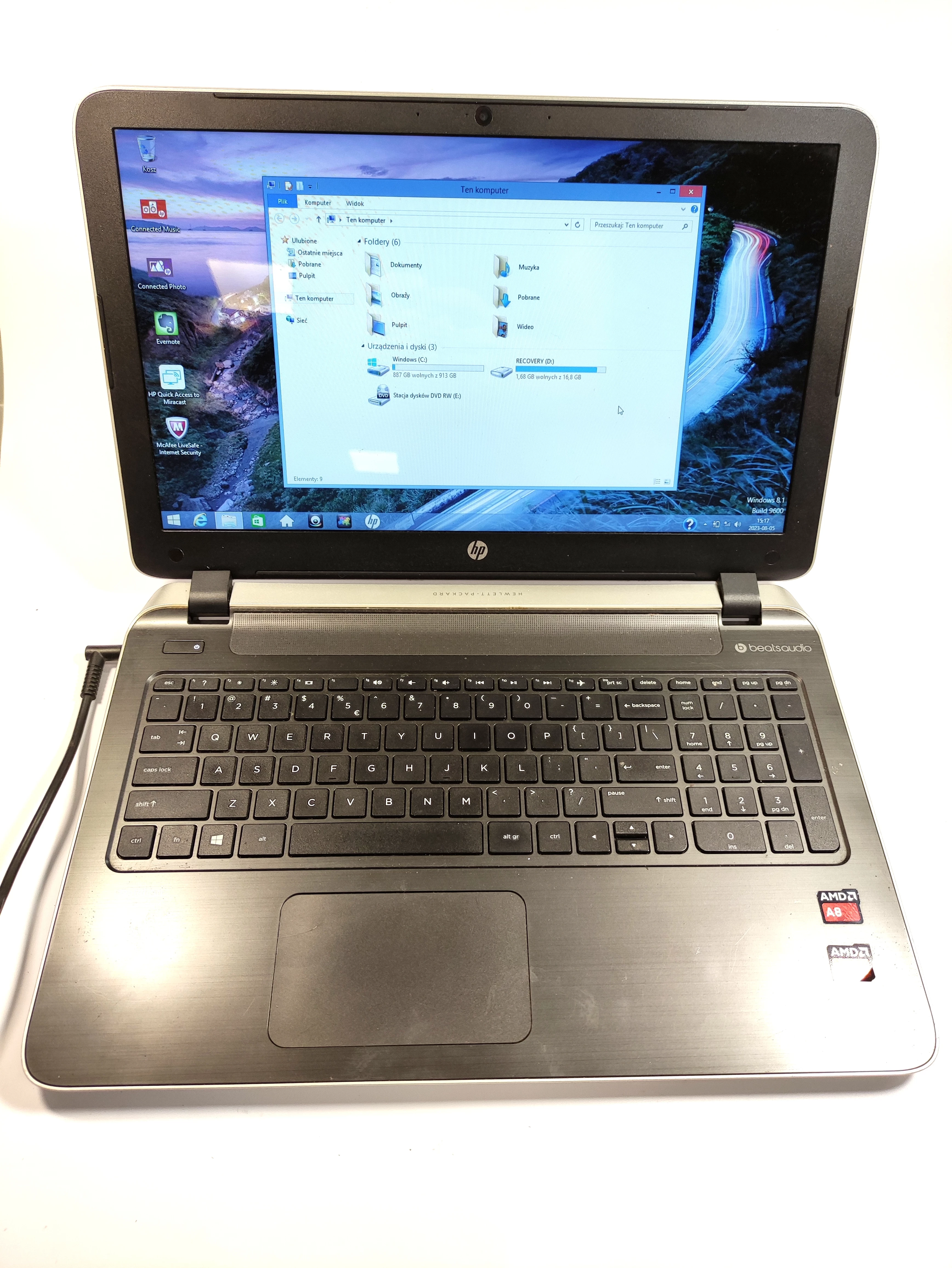 laptop-hp-pavilion-ladowarka-dabrowskiego-30-naklo