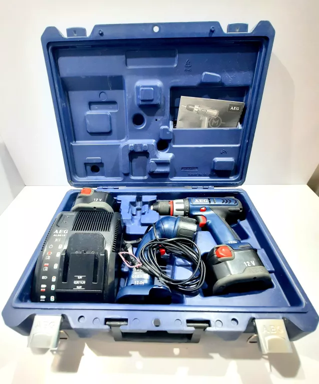 AEG BS12X-R WKRĘTARKA ZESTAW WALIZKA