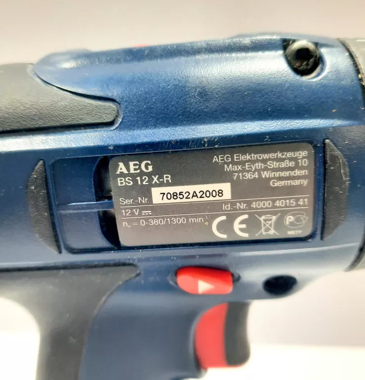 AEG BS12X-R WKRĘTARKA ZESTAW WALIZKA
