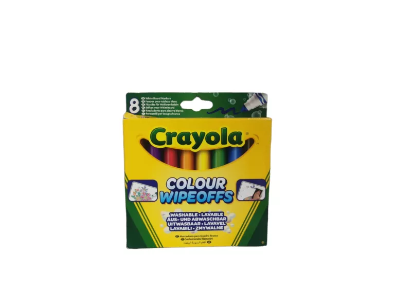 CRAYOLA MARKERY FLAMASTRY DO BIAŁEJ TABLICY 8SZT