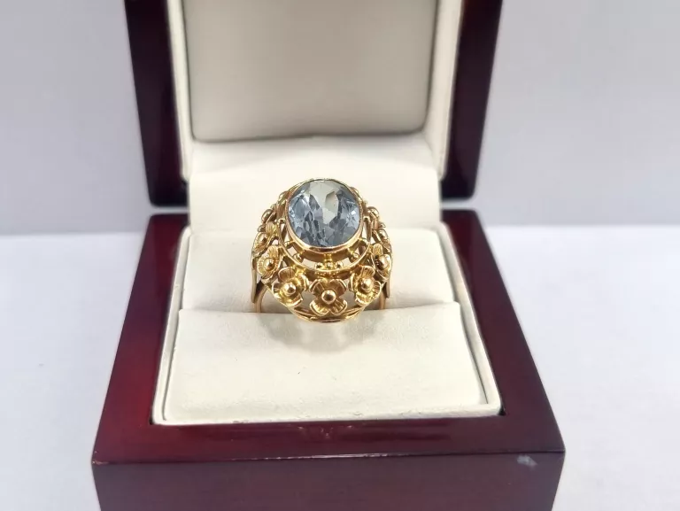 zloty-pierscionek-topaz-imitacja-p585-969g-r16-stan-uzywany