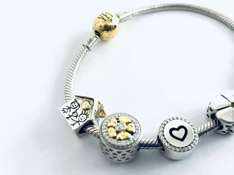 srebrna-bransoletka-yes-dots-925-charmsy-19cm-stan-uzywany