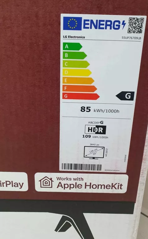 TELEWIZOR LCD LG 55UP76709LB 55" UHD 4K