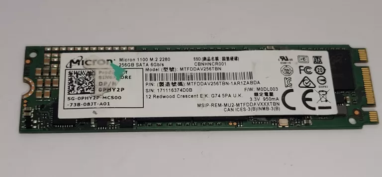 DYSK 10 MICRON 1100 256 GB M.2 MTFDDAV256TBN