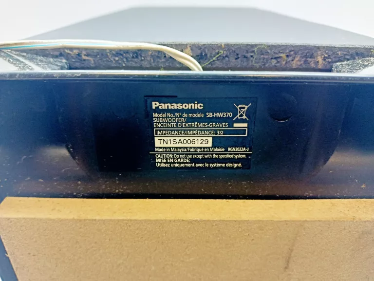 GŁOŚNIKI KOLUMNY DO KINA DOMOWEGO PANASONIC 5.1