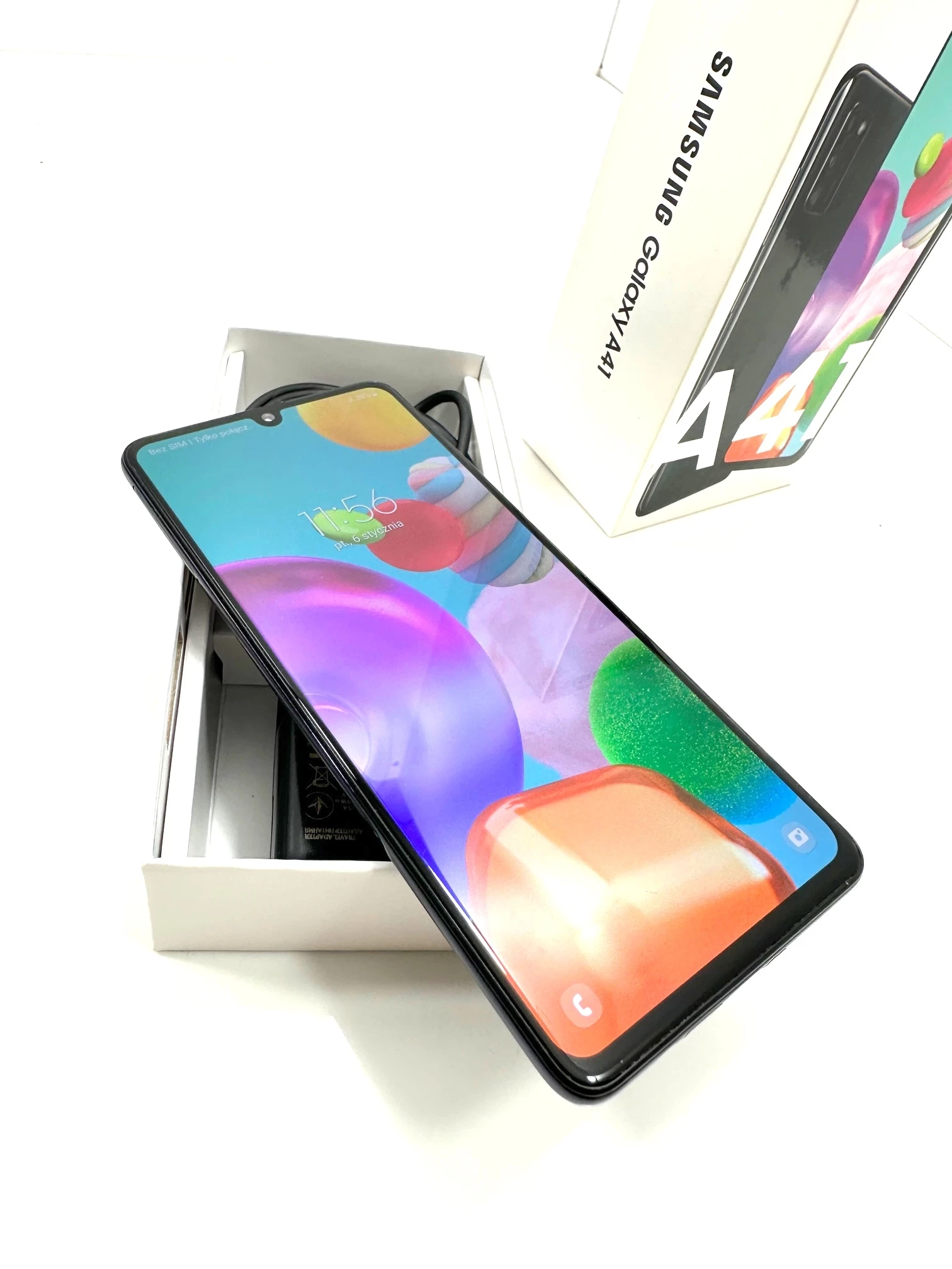 telefon-samsung-a41-komplet-kolor-czarny