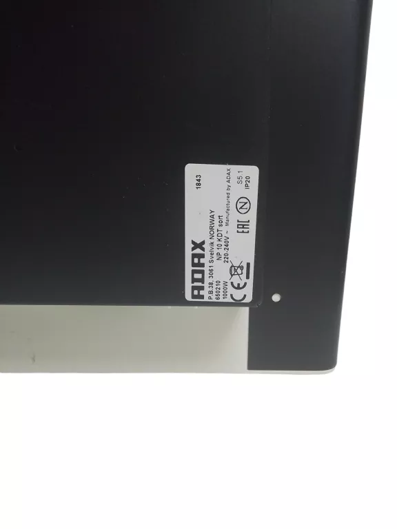 GRZEJNIK KONWEKTOROWY ADAX NP 10 KDT 1000W