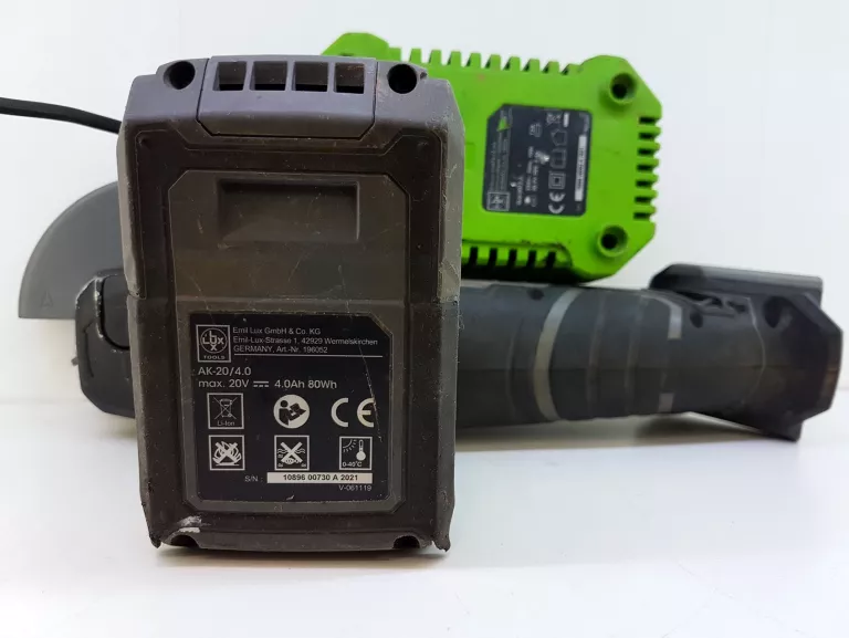 SZLIFIERKA KĄTOWA LUX-TOOLS A-WS20/115 ZESTAW