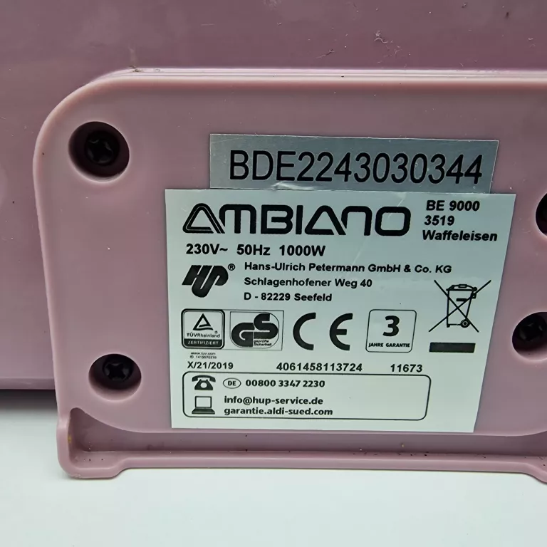 GOFROWNICA AMBIANO BE 9000