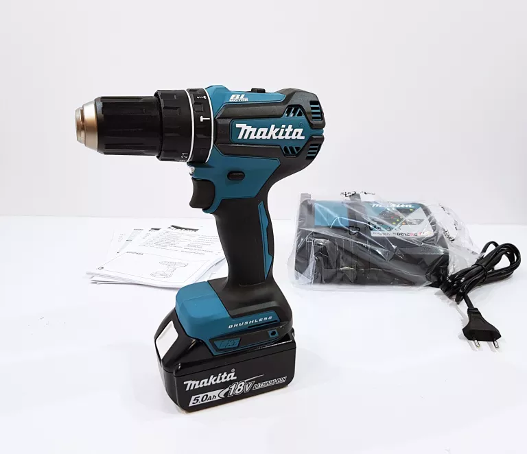 MAKITA WKRĘTARKA DHP485 + 5,0AH + ŁADOWARKA