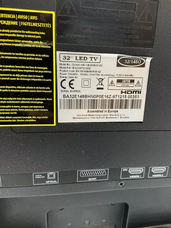 TELEWIZOR LCD BLAUPUNKT BLA-32/148O-GB-11B-EGBQP-