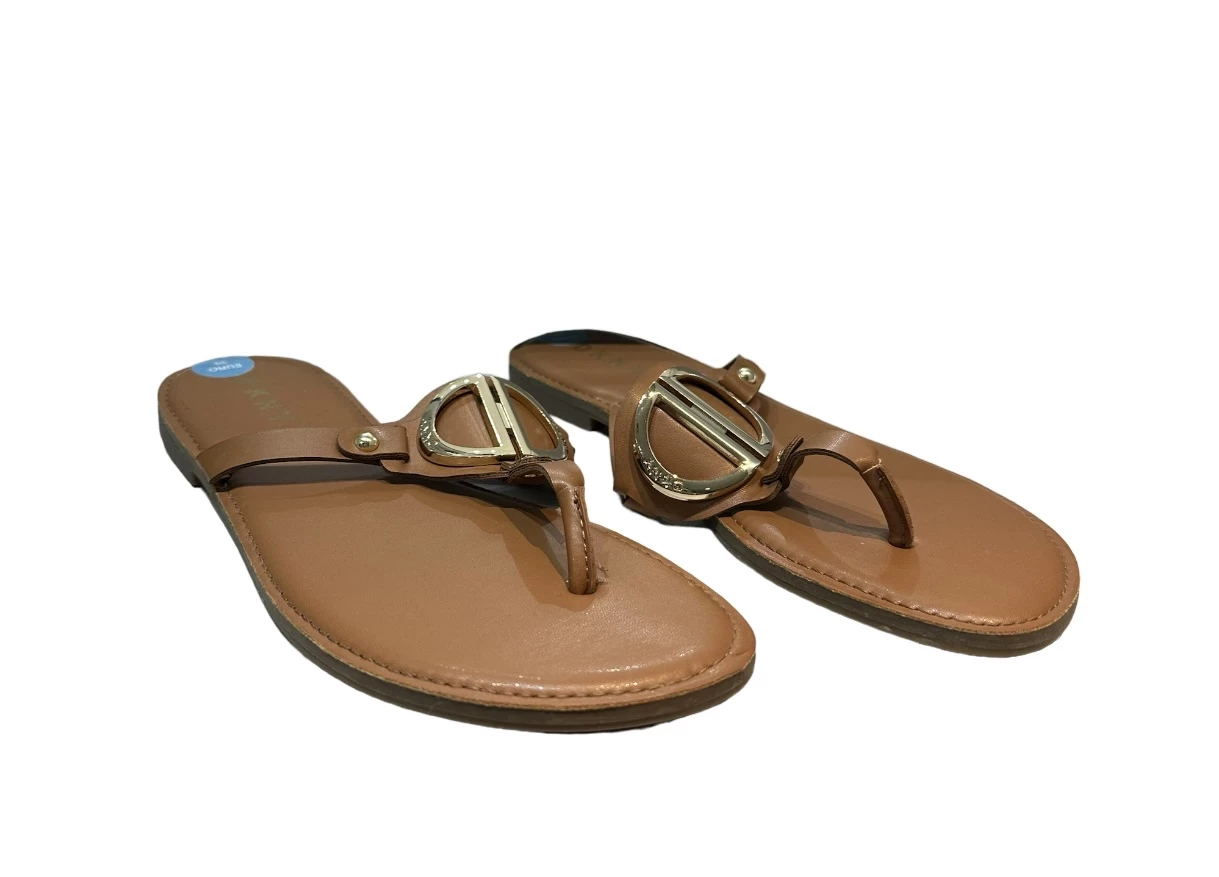 klapki-brazowe-dkny-39-stan-uzywany