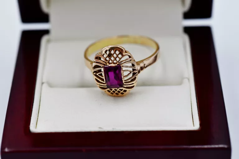 duzy-zloty-pierscionek-z-czerwonym-oczkiem-585-r2-rozmiarsrednica-wew-mm-232000