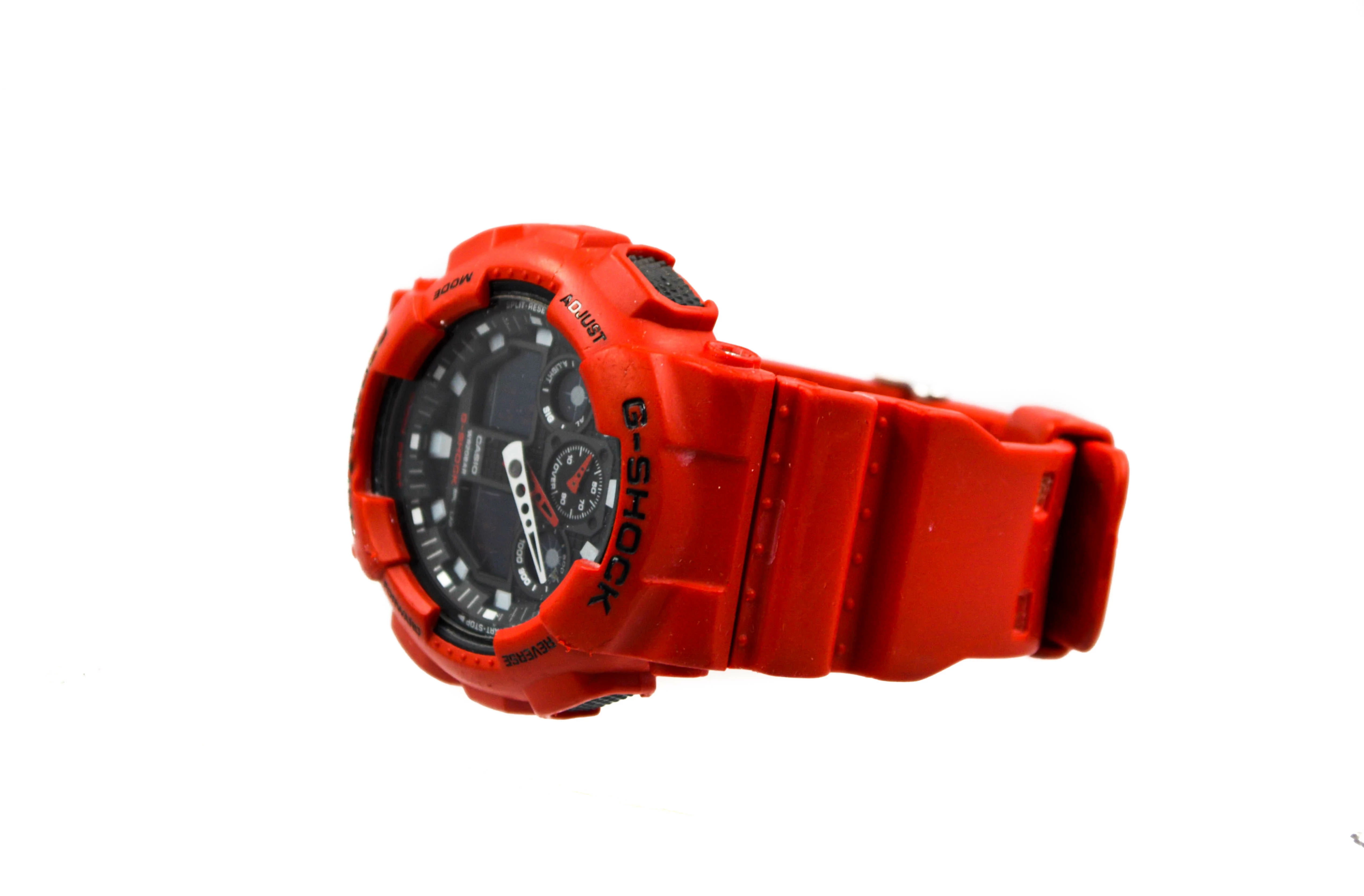 zegarek-casio-ga-100b-g-shock-czerwony-5081-rodzaj-analogowo-cyfrowe