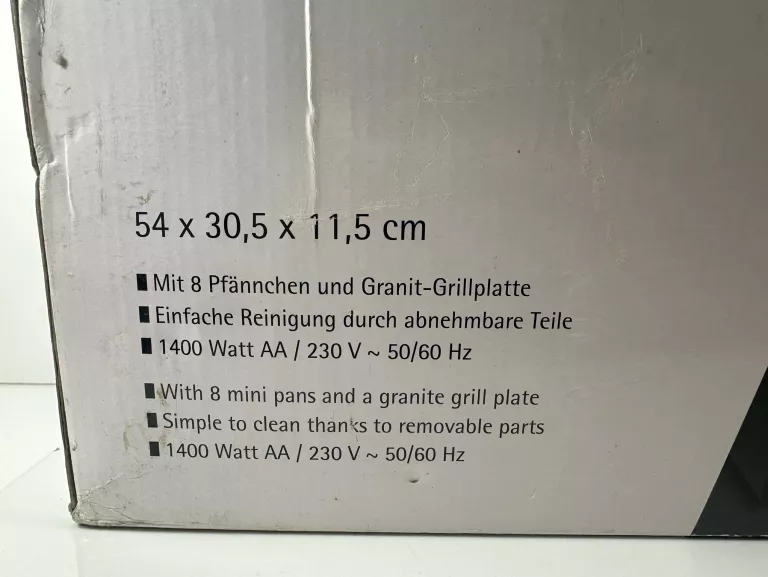 GRILL ELEKTRYCZNY Z KAMIENNĄ PŁYTĄ WMF 3