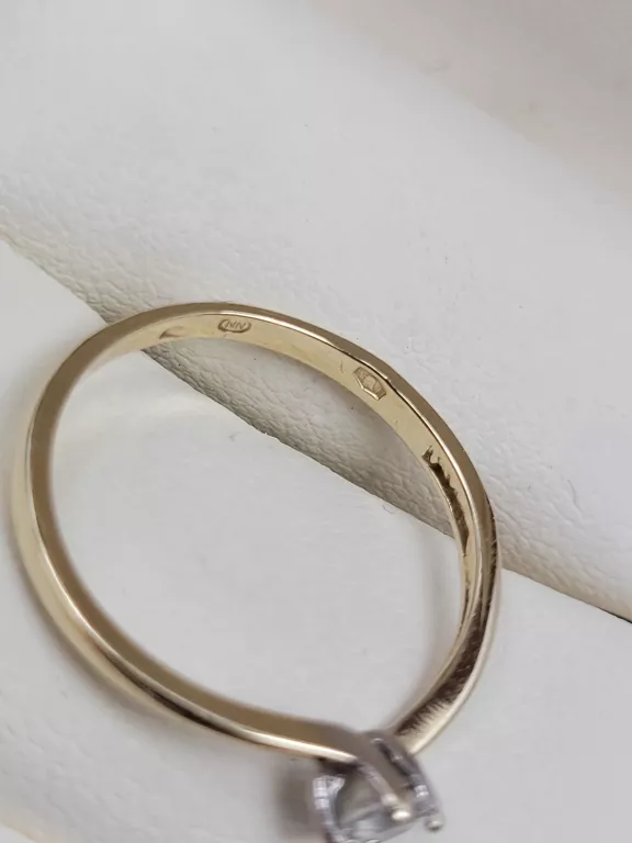 SKROMNY ZŁOTY PIERŚCIONEK 1,22GR 585 R.16