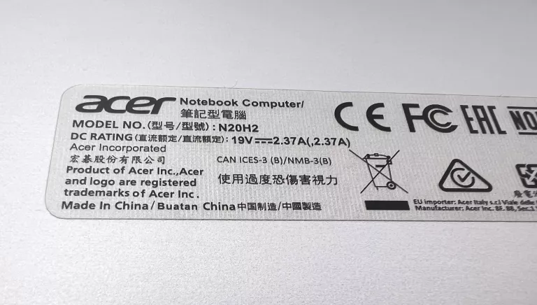 LAPTOP ACER SWIFT 1 4/128 GB SSD