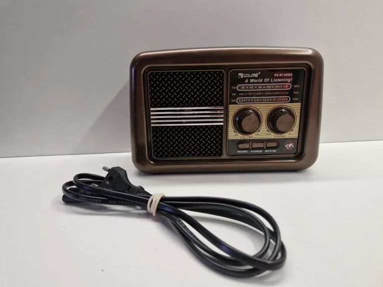 RADIO GOLON RX-BT3600S ZASILACZ BRĄZOWE