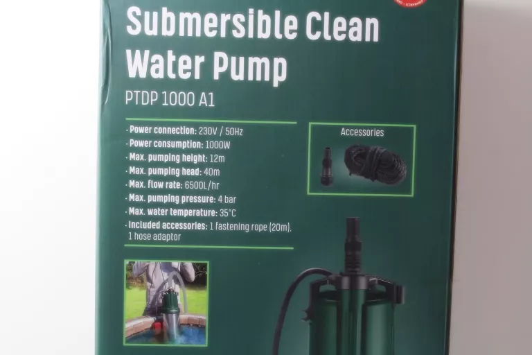 POMPA ZATAPIALNA PARKSIDE 1000 W 6500 L/H