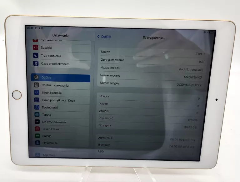 TABLET IPAD 128GB A1822 PUDEŁKO ETUI