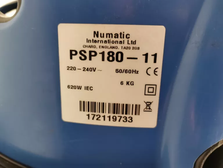 ODKURZACZ PRZEMYSŁOWY NUMATIC PSP 180