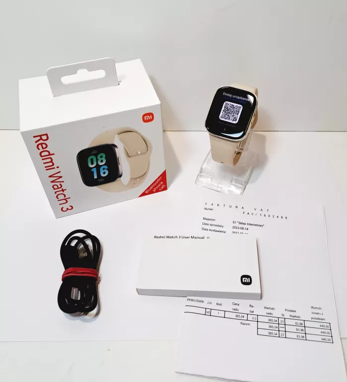 SMARTWATCH XIAOMI REDMI WATCH 3 BEŻOWY