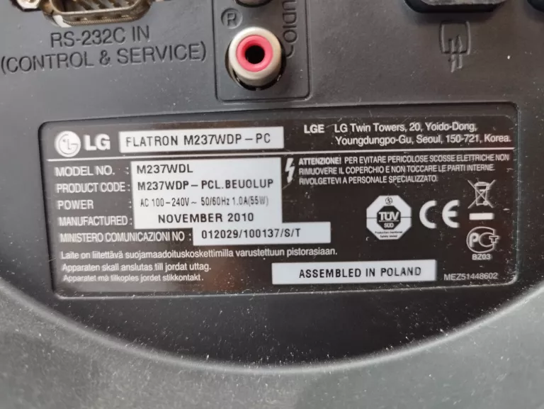 LG M237WDP-PC TELEWIZOR MONITOR