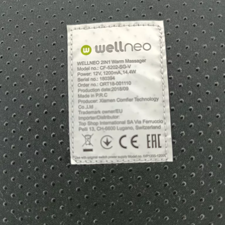 WELLNEO BUT MASAŻER/OGRZEWACZ