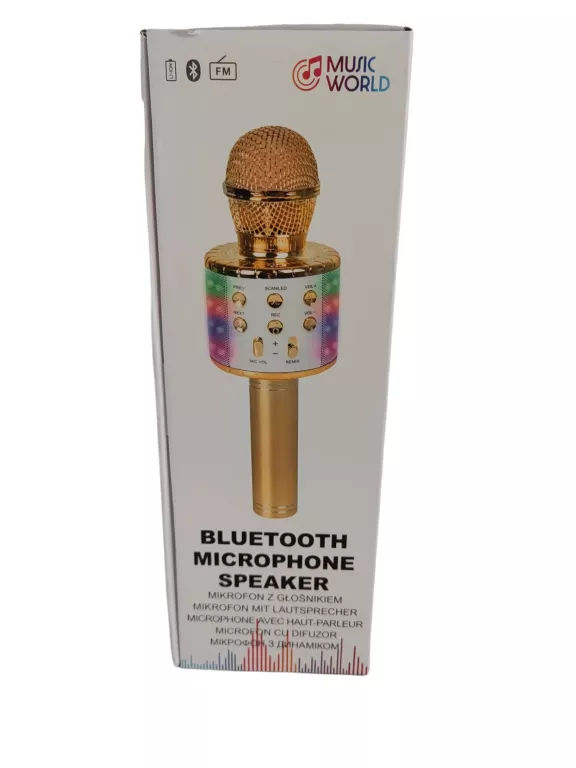 BLUETOOTH MICROPHONE SPEAKER ! MUSIC WORLD