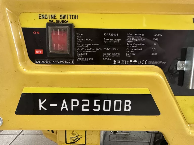 AGREGAT PRĄDOTWÓRCZY KALTMANN K-AP 2500B