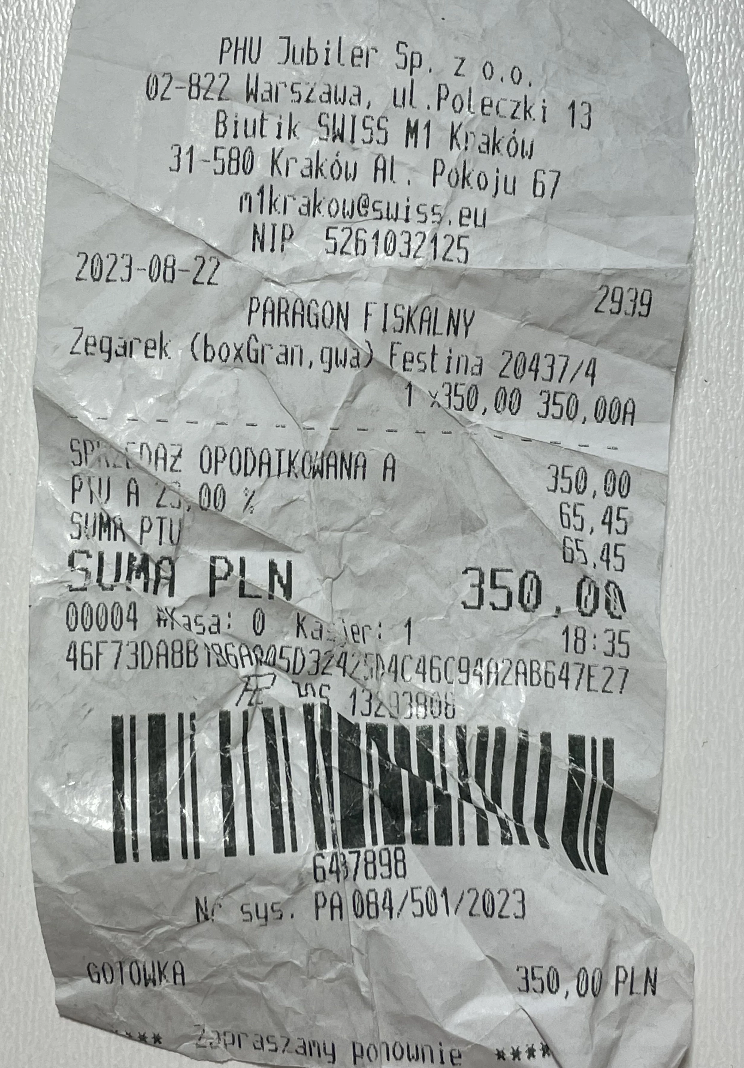 zegarek-meski-festina-f20437-super-stan-szkielko-mineralne