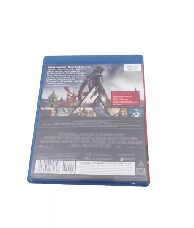 FILM ASSASSINS CREED BLU-RAY