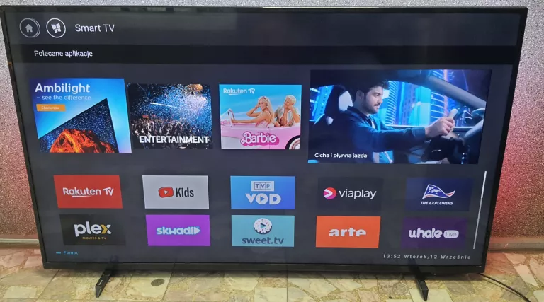 TELEWIZOR LED 4K SMART PHILIPS 50" 50PUS6704/12