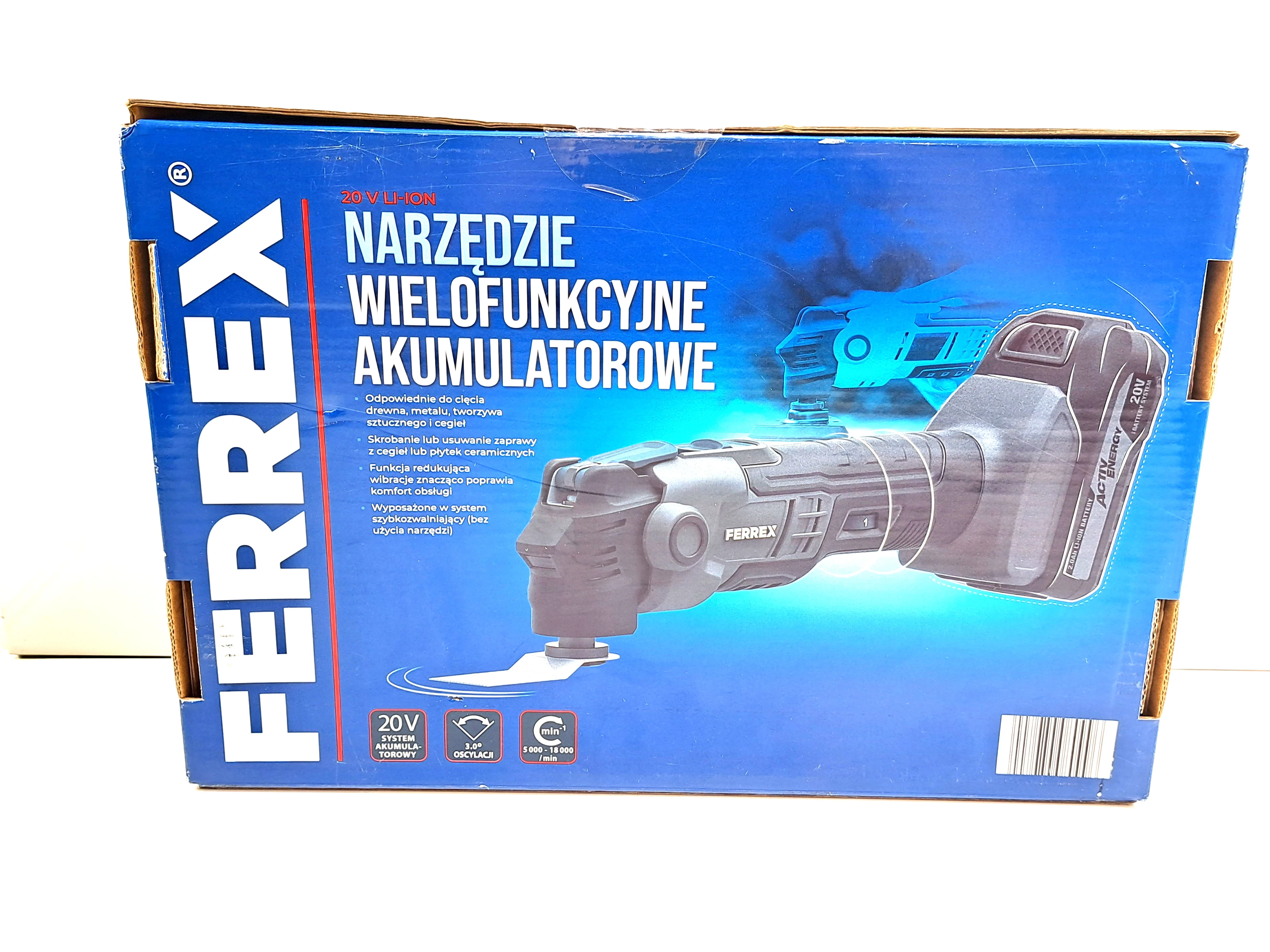 ferrex-narzedzie-wielofunkcyjne-akumulatorowe-20v-stan-uzywany