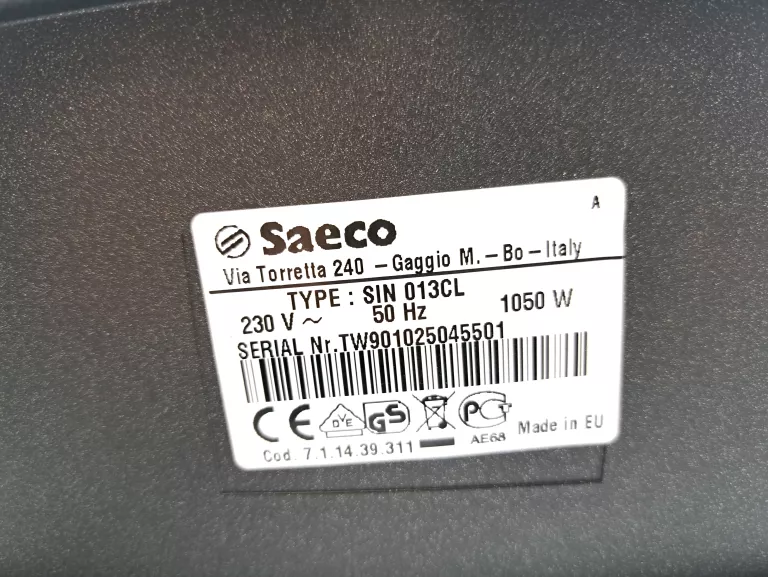 ekspres-do-kawy-saeco-sin-013cl-1050-w-kod-producenta-sin007