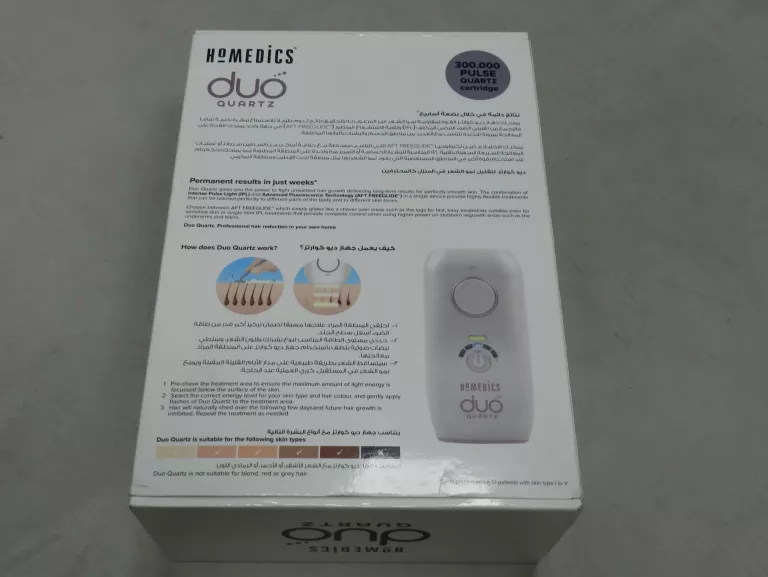 DEPILATOR LASEROWY HOMEDICS DUO QUARTZ